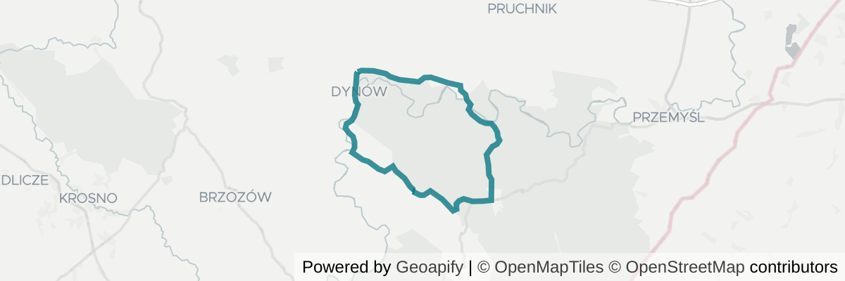 Mapa trasy wyzwania Bircza z Semafora